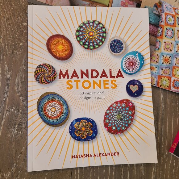 Bundle of Crafting Hobby Books: Crochet, Painted Rocks, Fabric Flowers, Jewelry - Picture 2 of 13